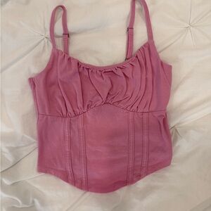Light pink crop top
